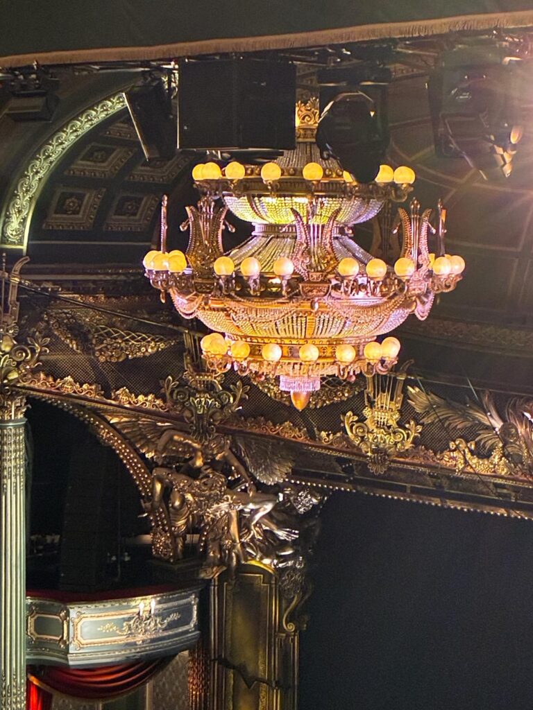 A photo of a giant candelabra.